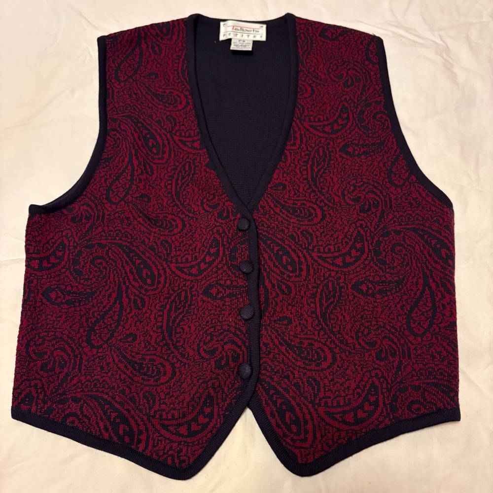 Talbots Paisley Women’s Woolen Vest